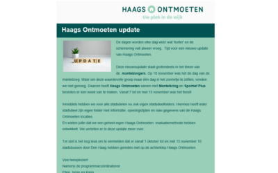 Nieuwsupdate Haags Ontmoeten november